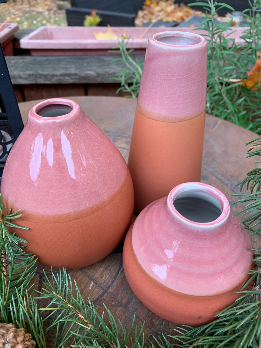 Ashland Mini Pottery Vases - Set of 3 Lot 🥕 - photo 2