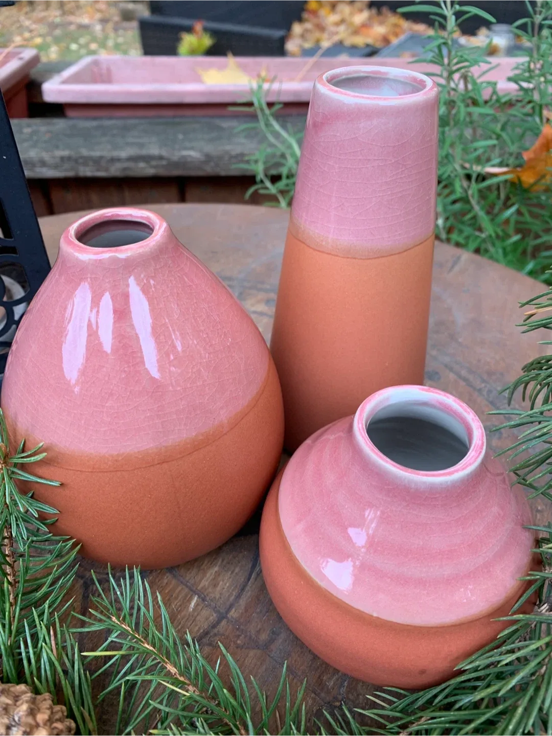 Ashland Mini Pottery Vases - Set of 3 Lot 🥕 image indicator(2)