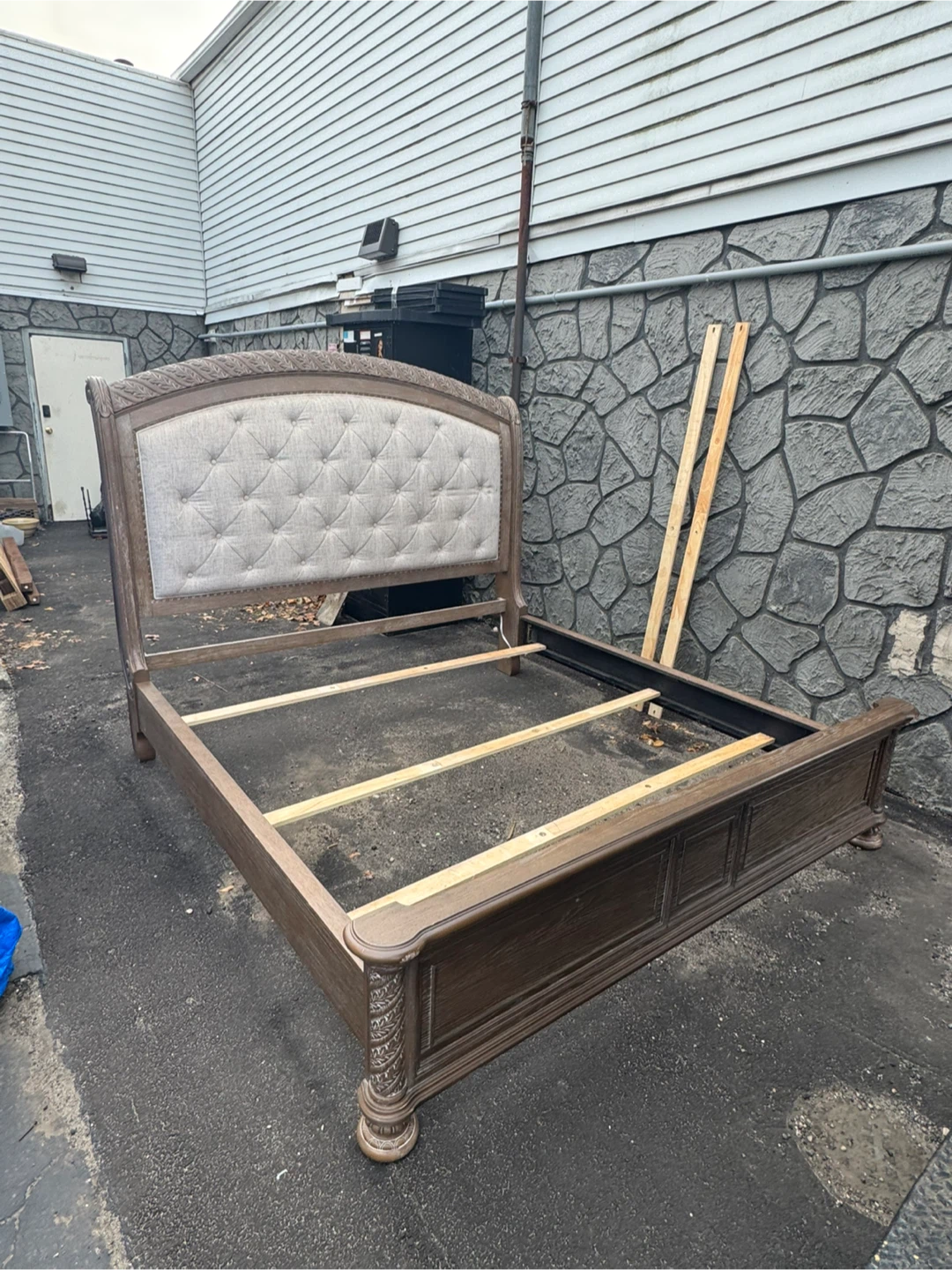 Upholstered King Bed Frame