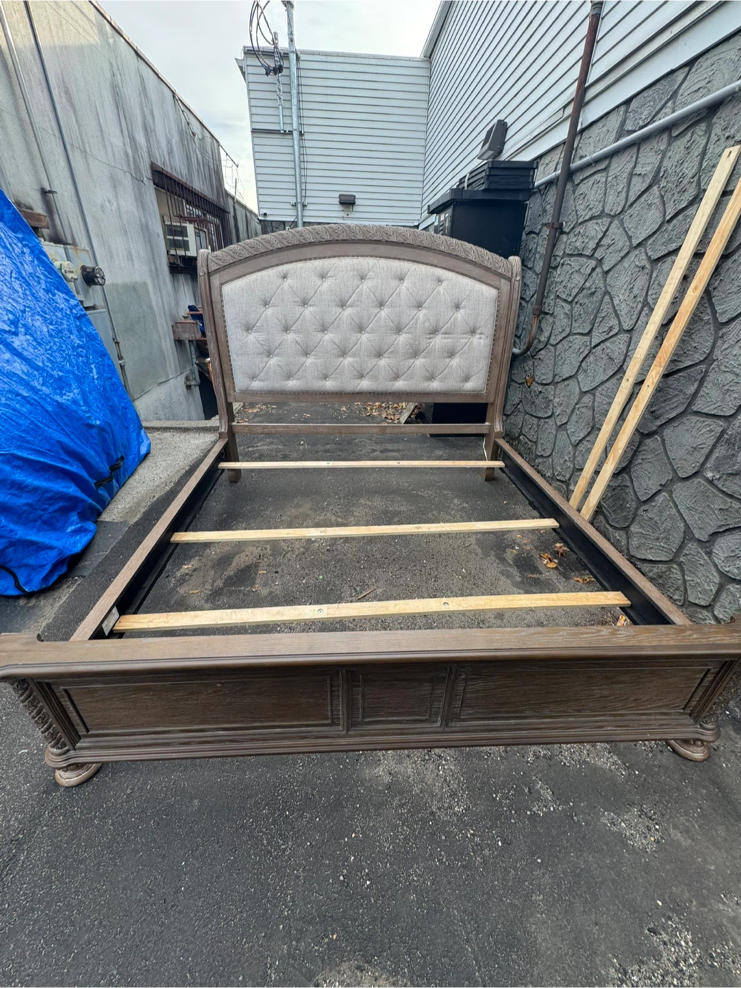 Upholstered King Bed Frame - photo 2