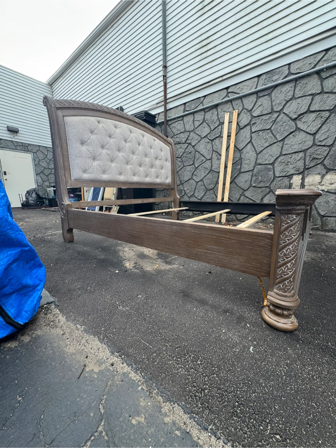 Upholstered King Bed Frame - photo 3