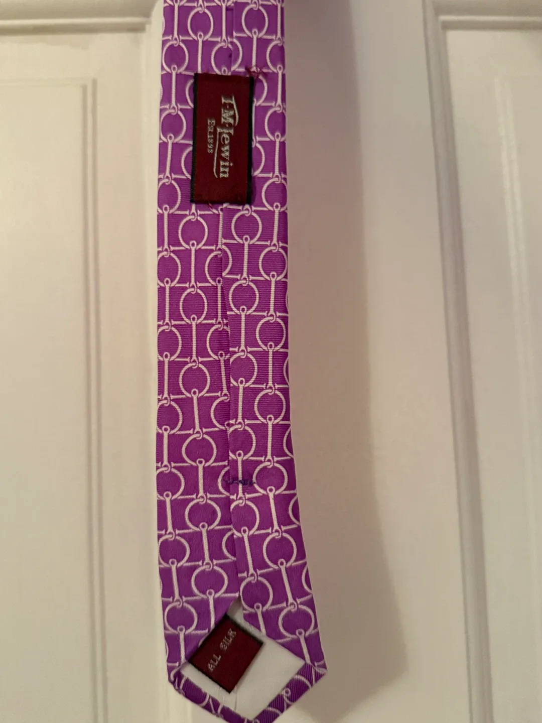 TM Lewin Purple Silk Tie image indicator(2)