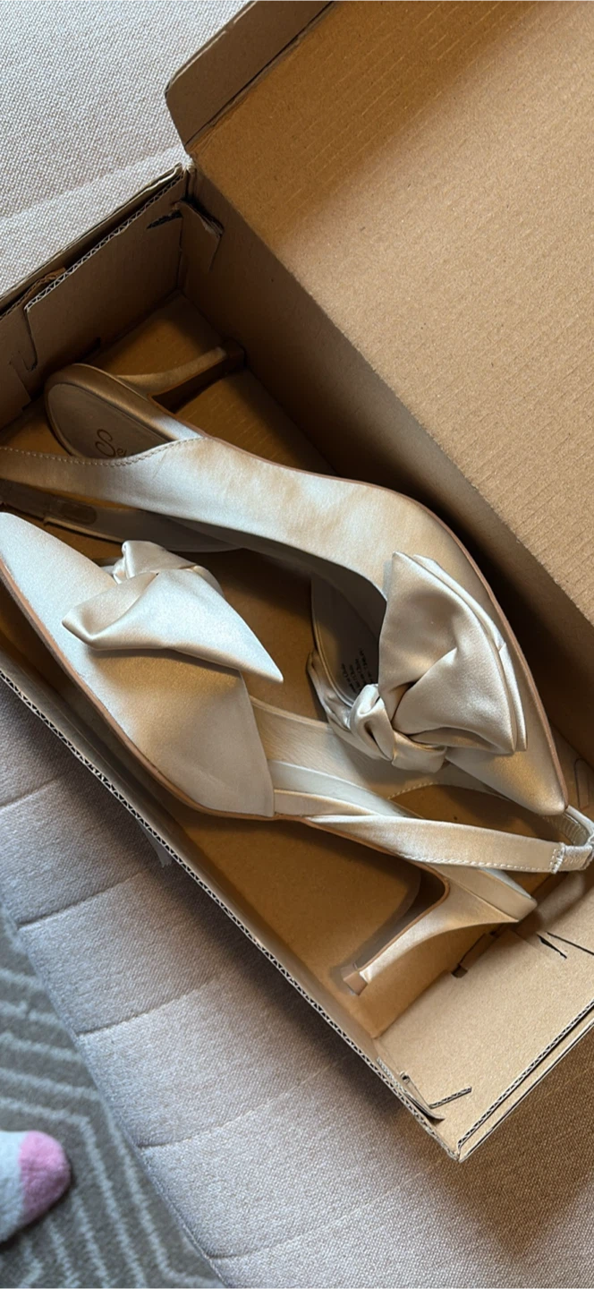 Seychelles Champagne Heels, Size 7 - photo 3