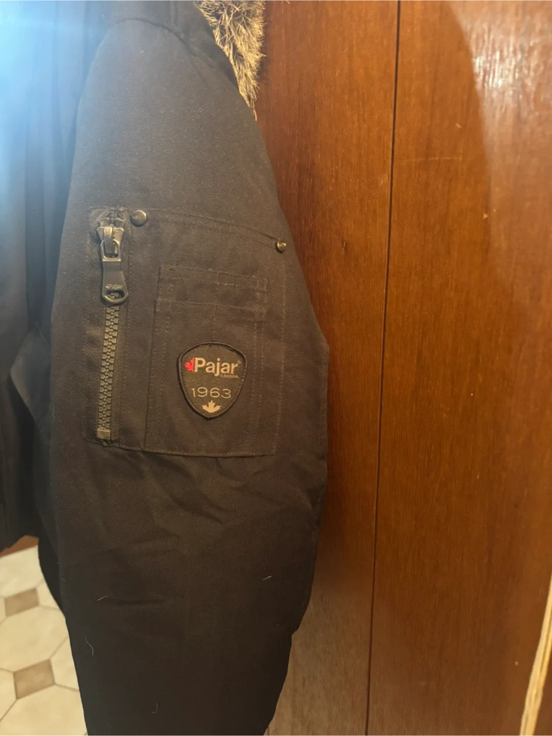 Pajar Lucas Fox Fur Trim Down Bomber Jacket image indicator(5)