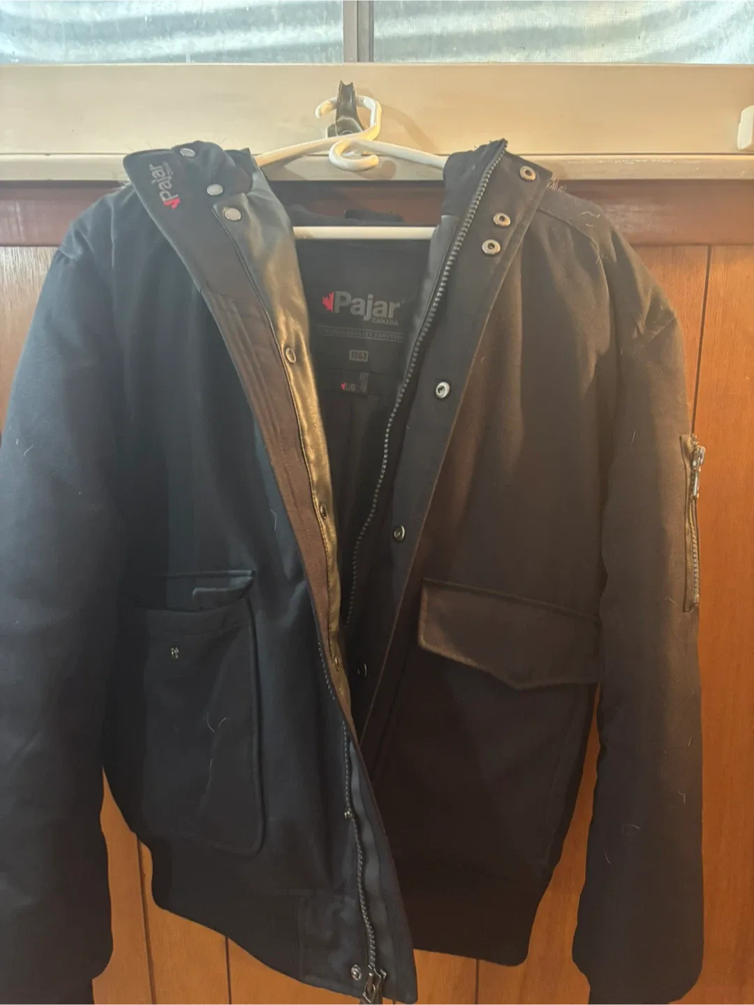 Pajar Lucas Fox Fur Trim Down Bomber Jacket image indicator(4)