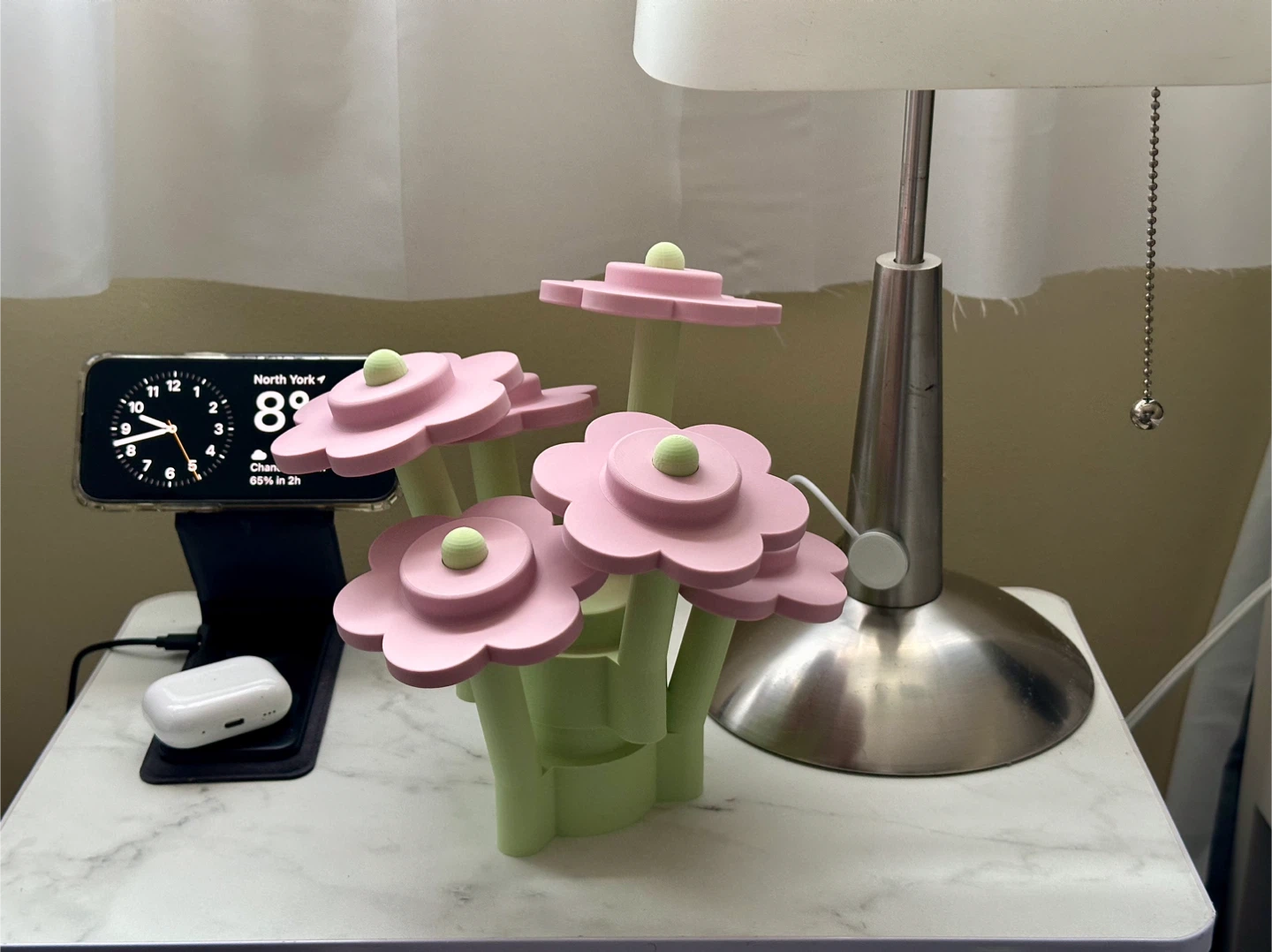 Cute pastel pink aesthetic flower set - photo 2