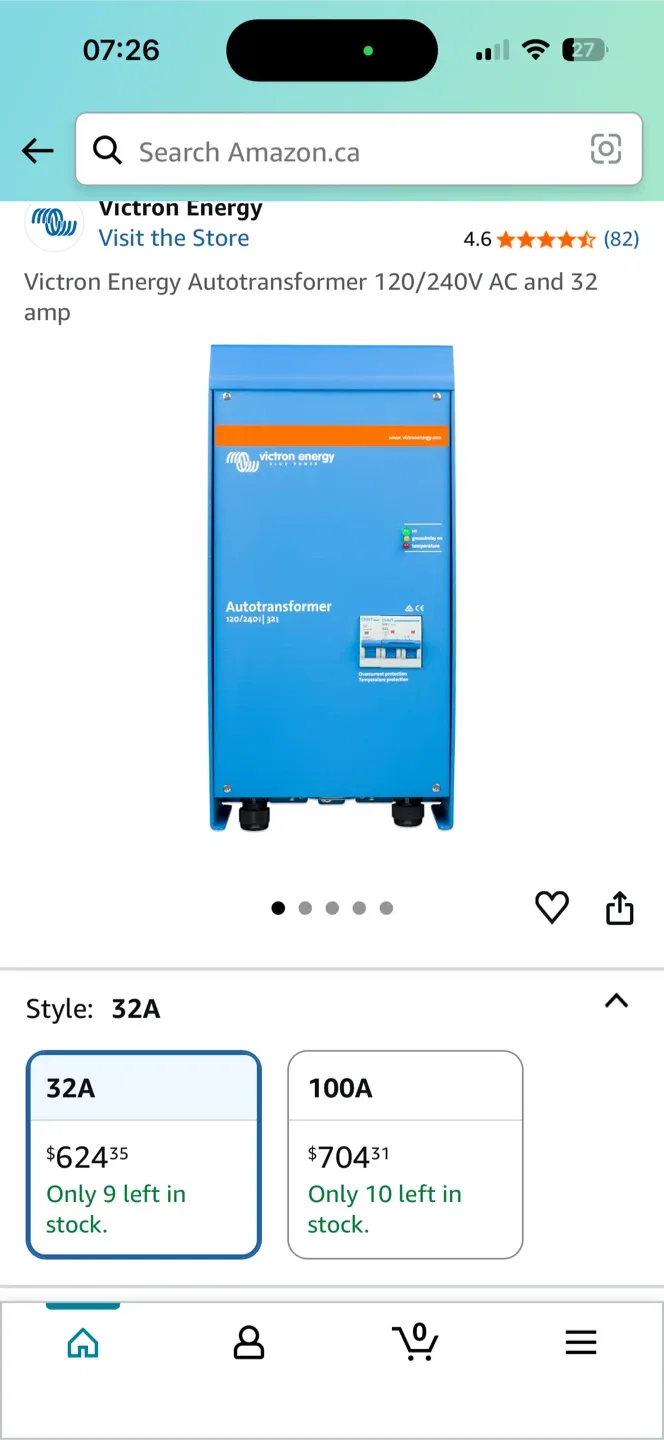 Victron Energy Autotransformer 120/240V 32 amp