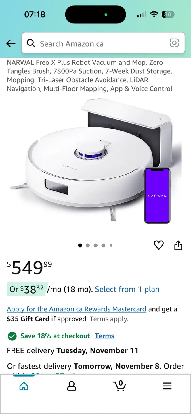 New Narwal Freo X Plus Robot Vacuum & Mop