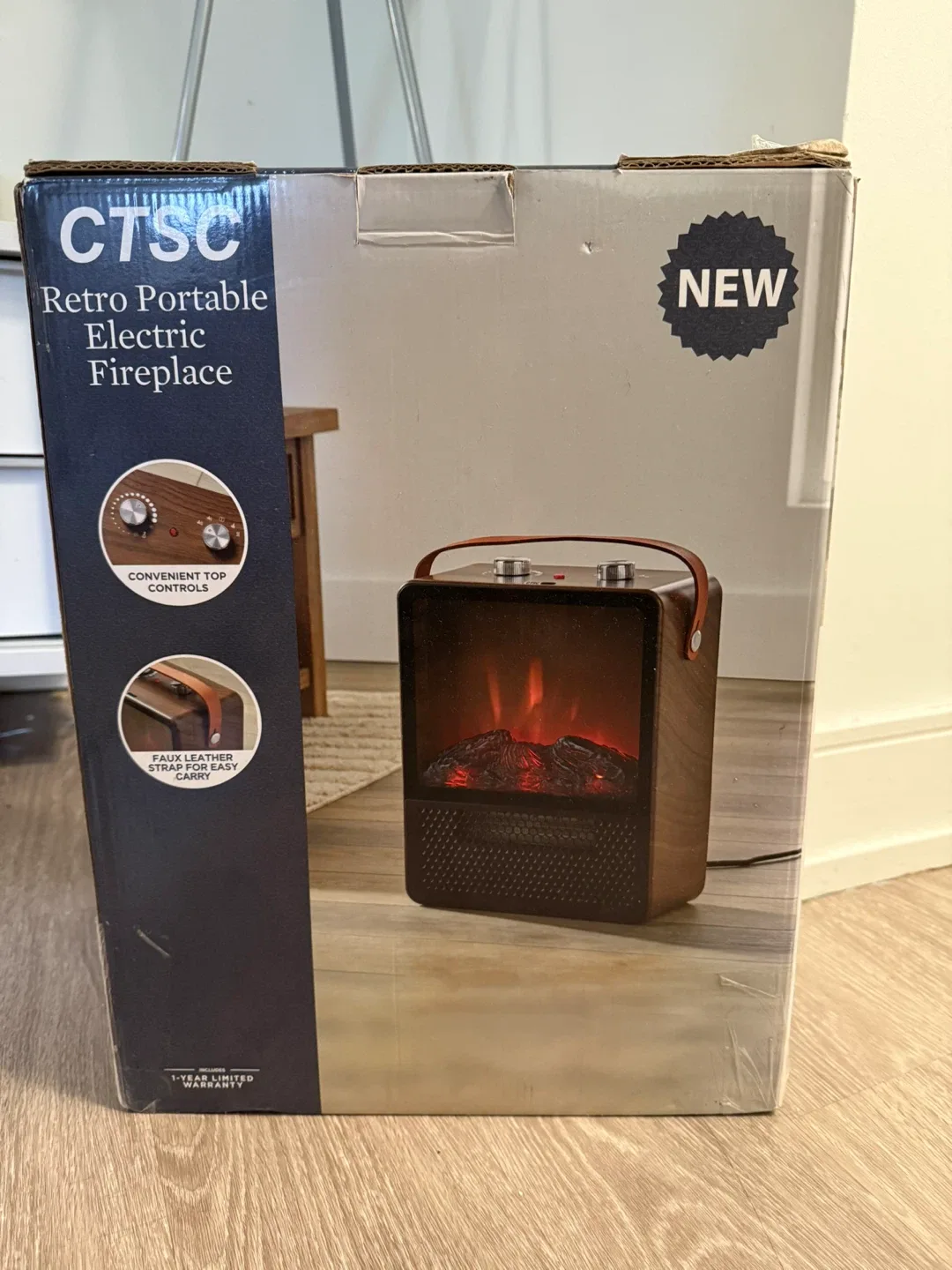 New CTSC Retro Portable Electric Fireplace image indicator(3)
