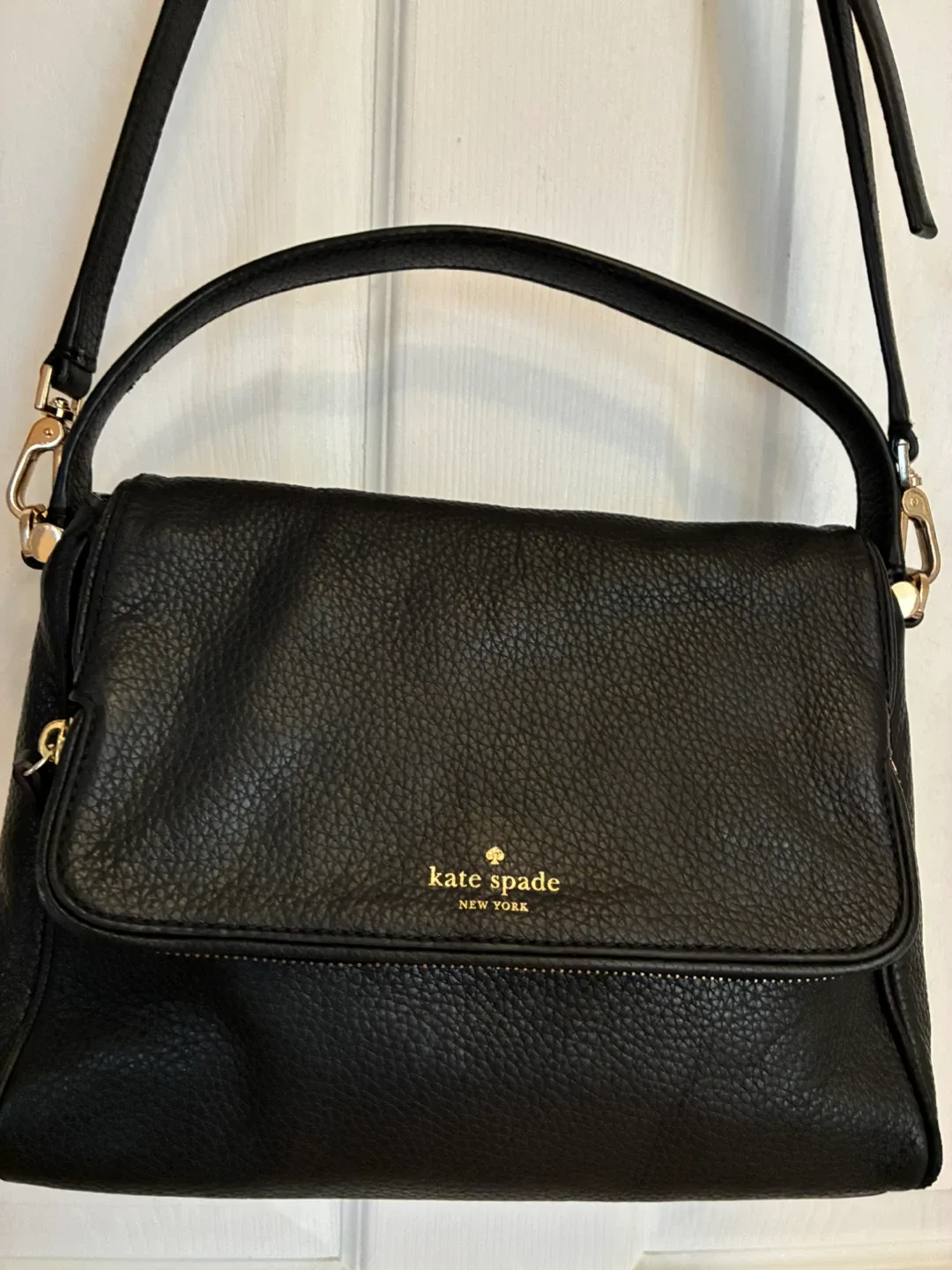 Kate Spade Black Leather Crossbody Bag