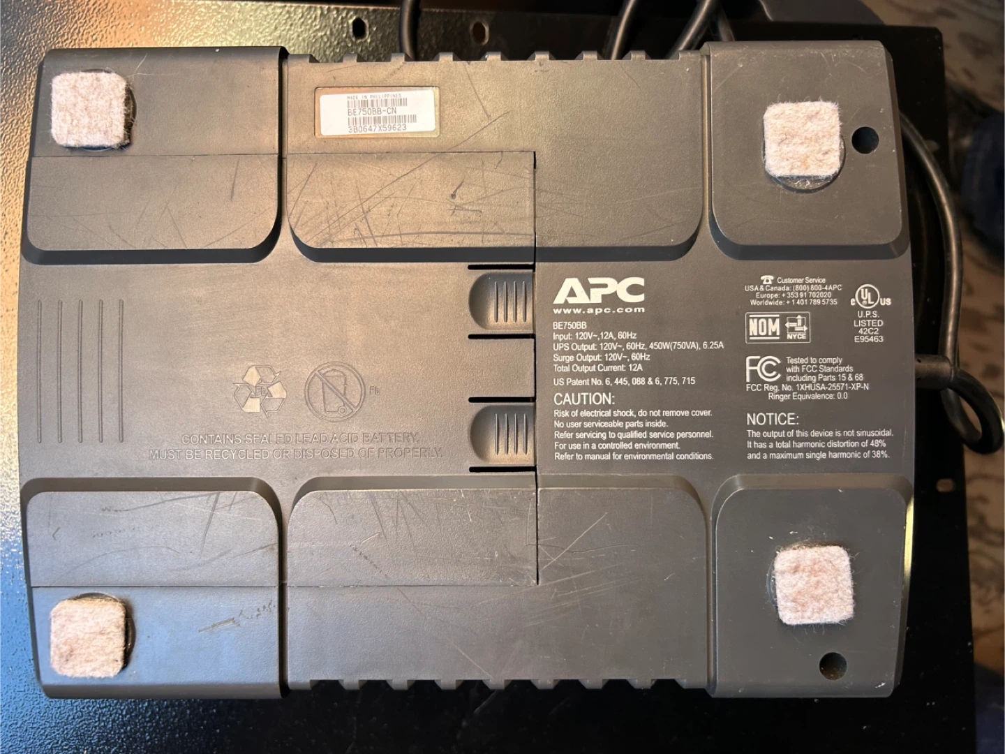 APC Back-UPS ES 750 Surge Protector - photo 3
