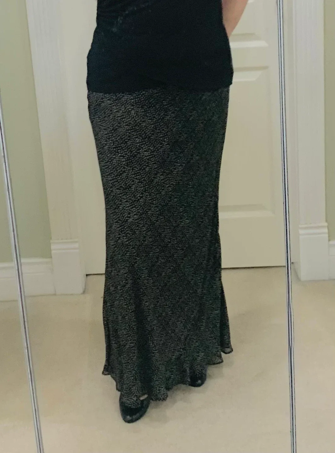 Patterned Double Sided Maxi Skirt image indicator(2)