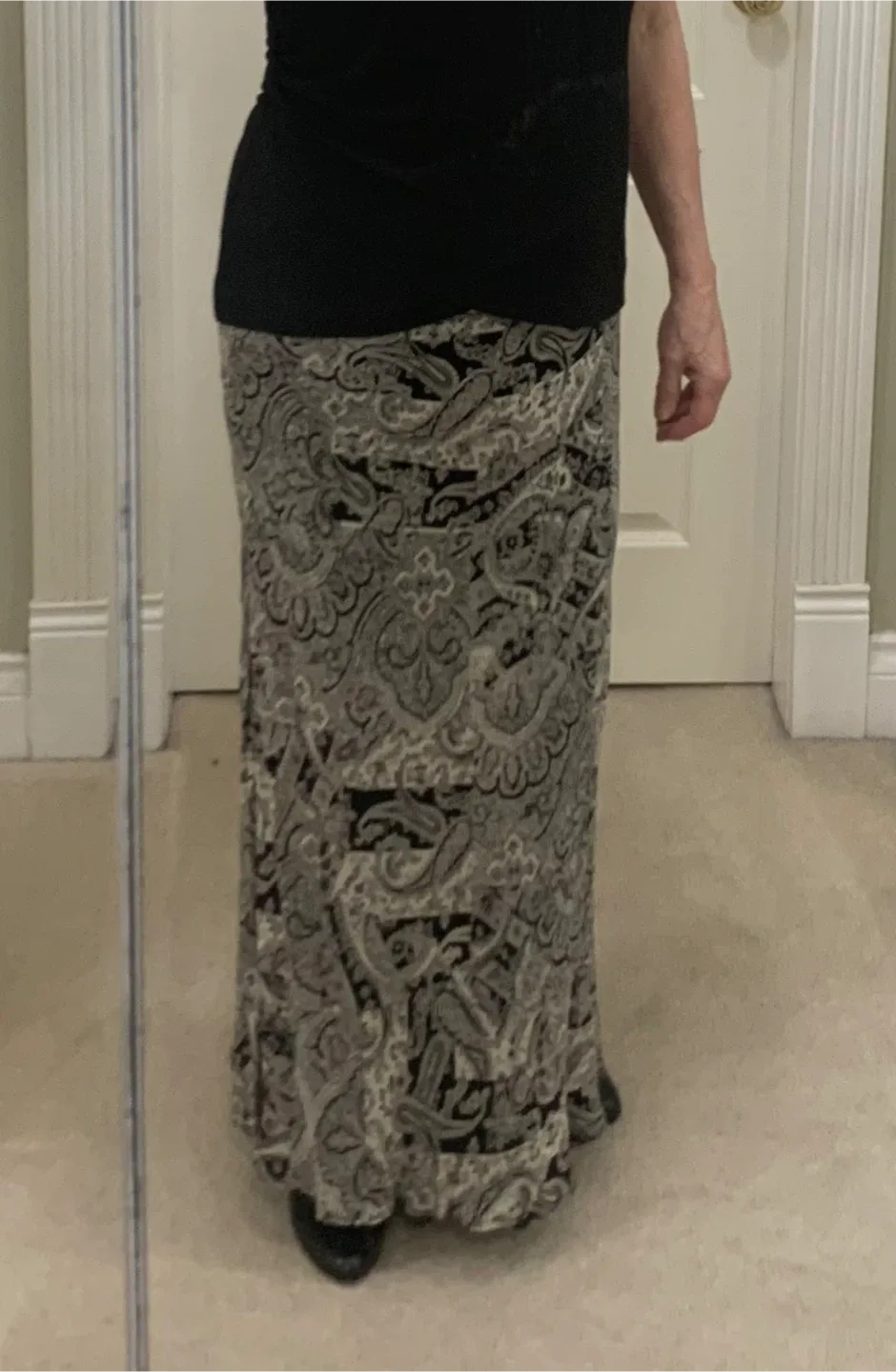 Patterned Double Sided Maxi Skirt image indicator(6)
