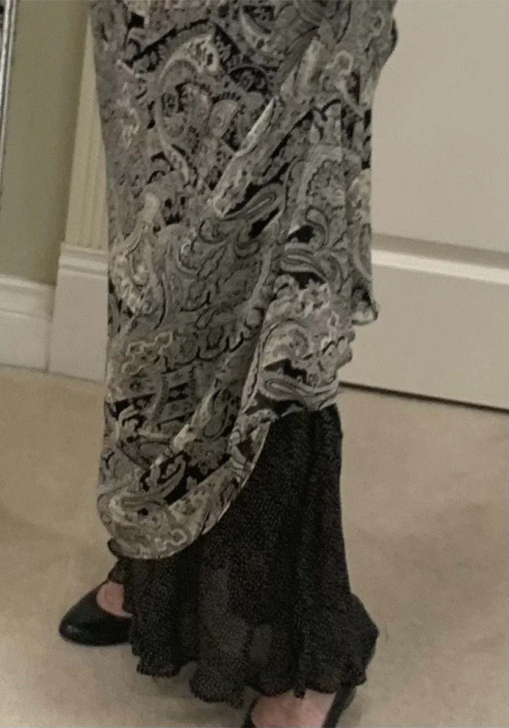 Patterned Double Sided Maxi Skirt image indicator(3)