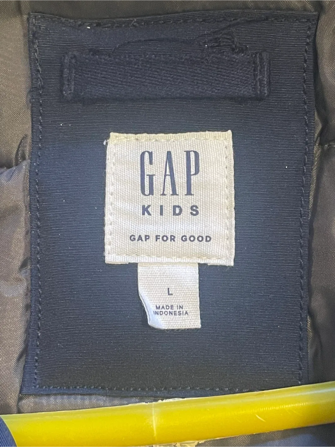 GAP Kids Navy Blue Winter Parka - Size L image indicator(2)