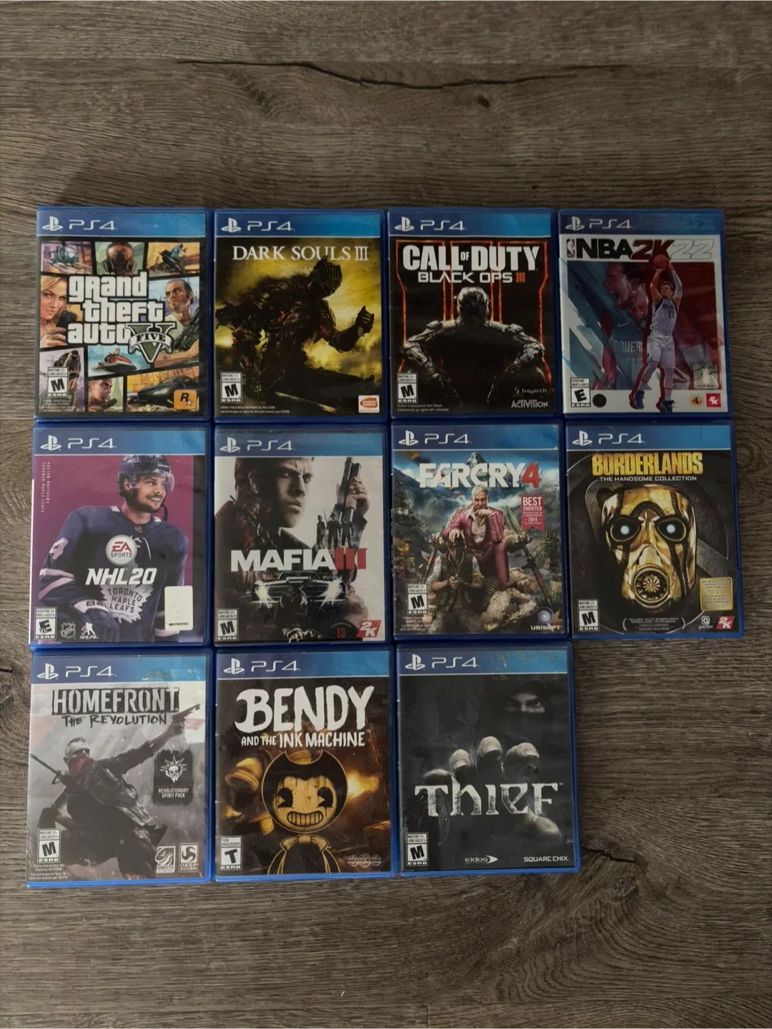 PS4 Games: GTA V, Dark Souls III, Call of Duty, NBA 2K22