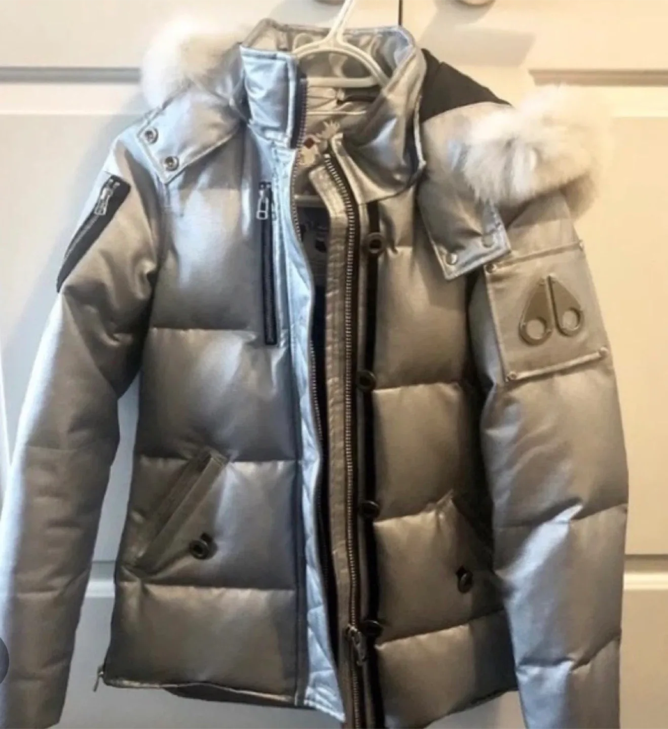 Moose Knuckles Chrome Silver Bomber image indicator(2)