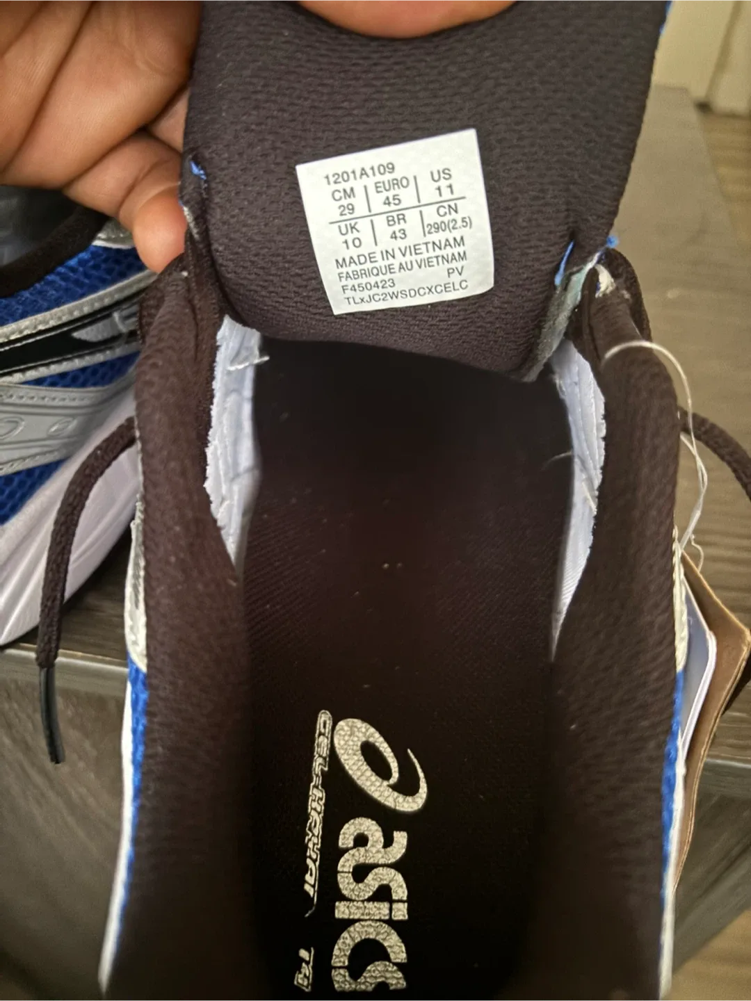 Asics Gel-1130 Blue/Silver, Men's US 11 image indicator(4)