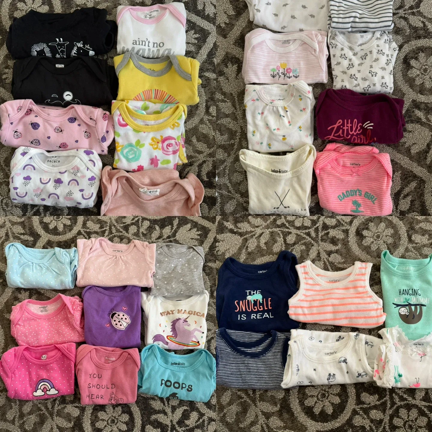 Baby Girl Clothing Lot - Carters, Hello Kitty, Various Sizes image indicator(2)