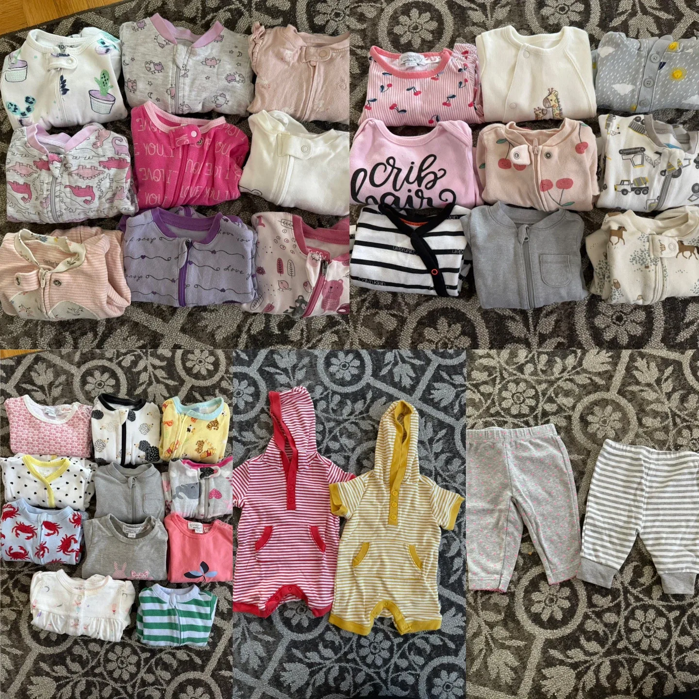 Baby Girl Clothing Lot - Carters, Hello Kitty, Various Sizes image indicator(6)