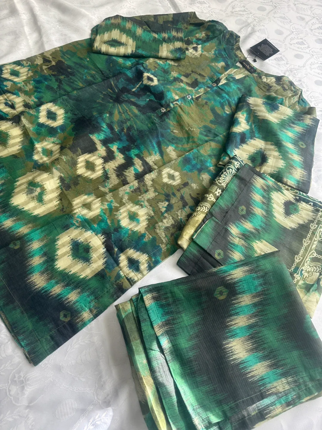 Green Patterned 3-Piece Suit image indicator(2)