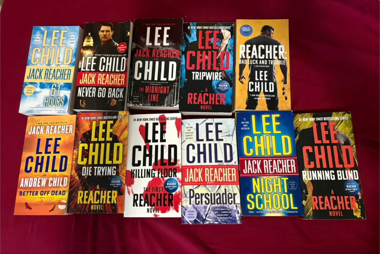Lee Child Jack Reacher Book Collection