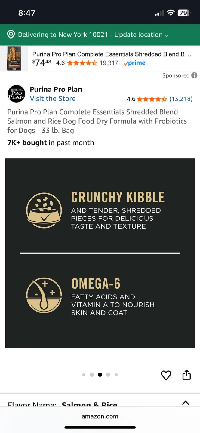 Purina ProPlan 33LBS Salmon & Rice Formula, is new unopened. image indicator(4)