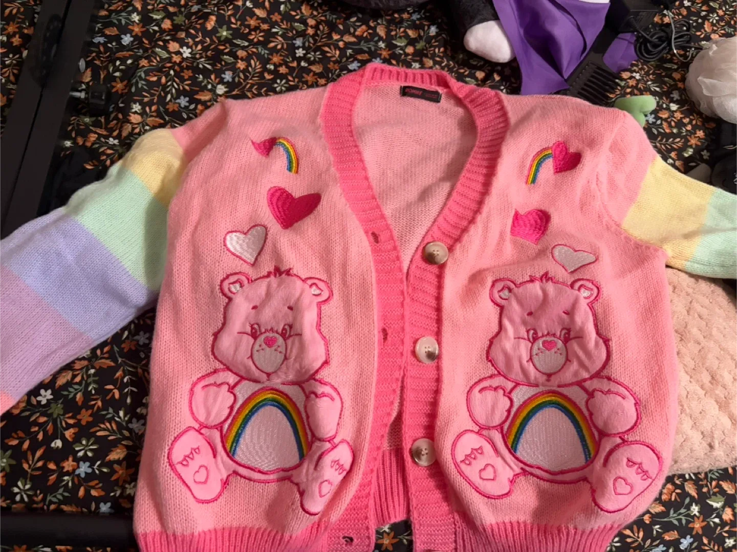 Care Bears Pink Cardigan size L image indicator(3)