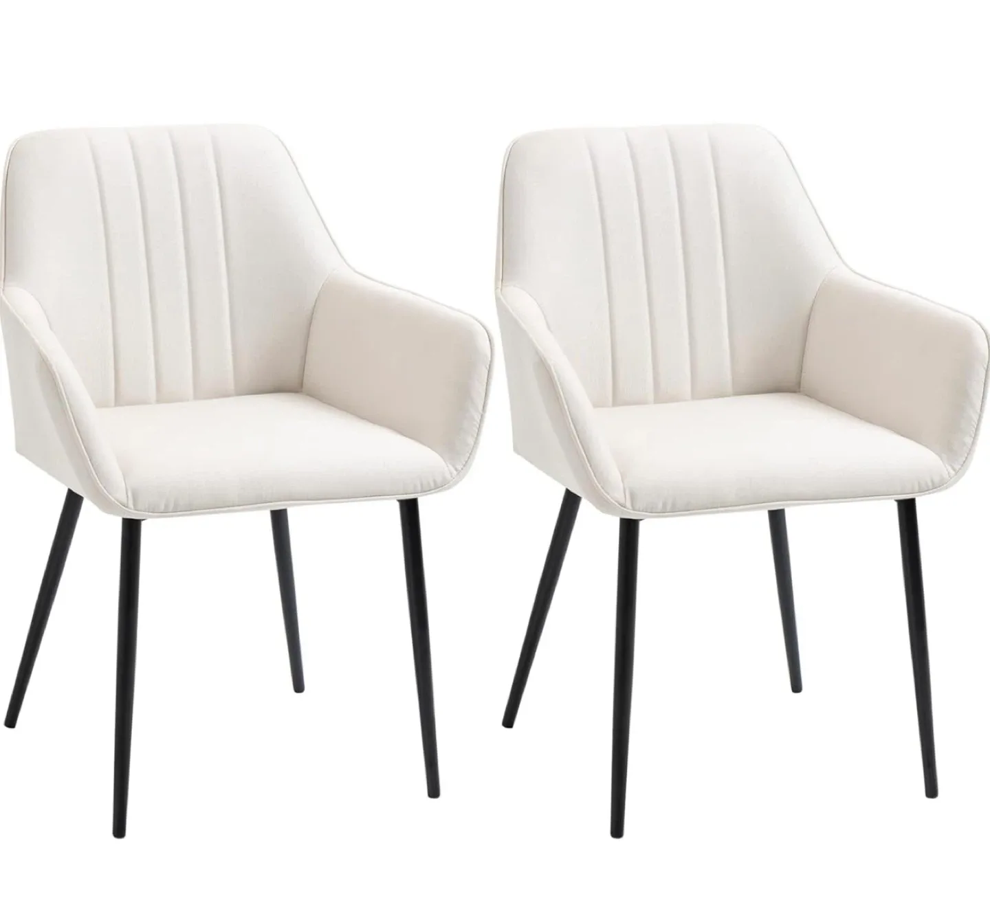 HOMCOM Dining Chairs Set of 2