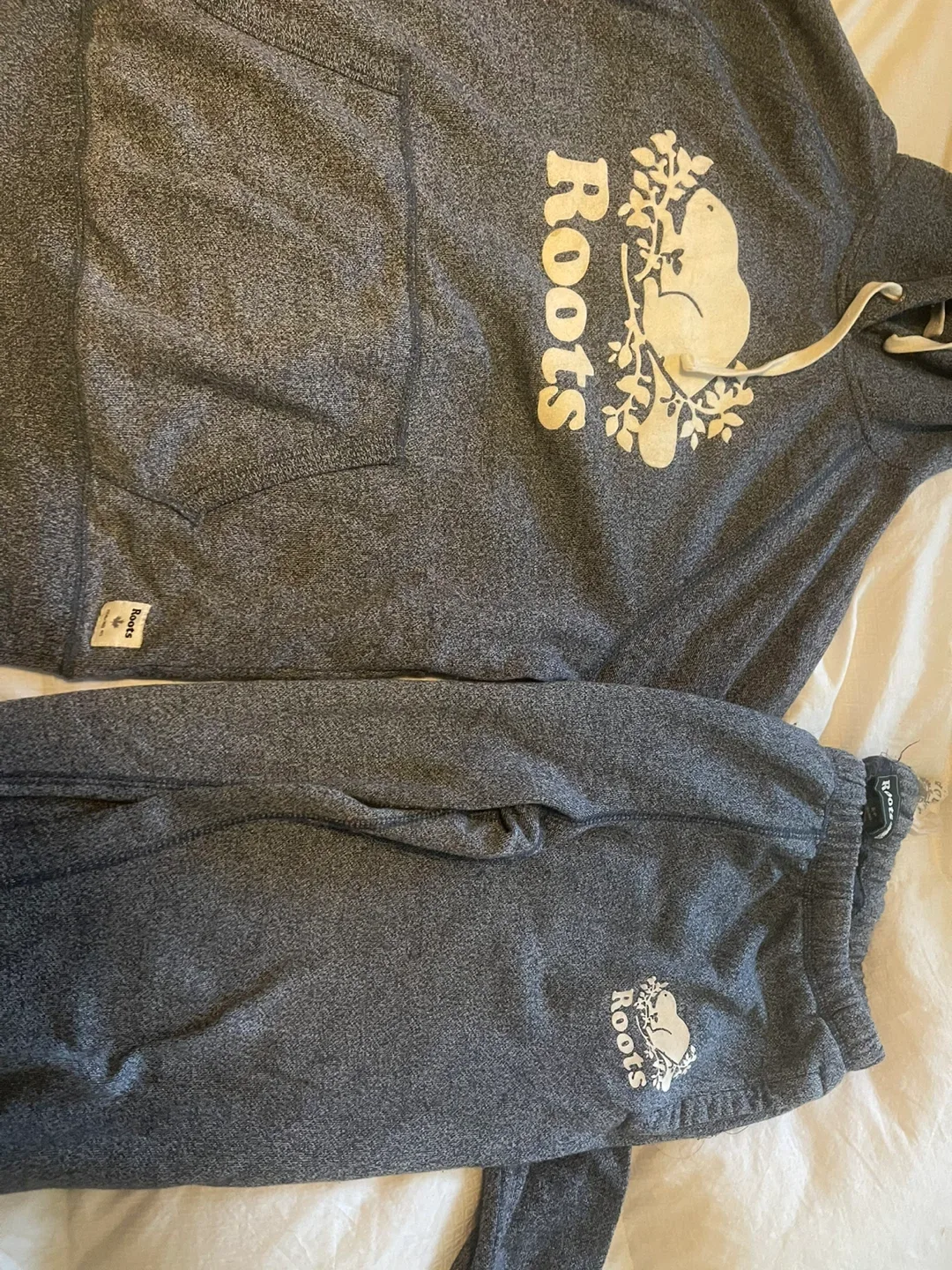 Roots Grey Hoodie and Sweatpants Set - Size L image indicator(4)