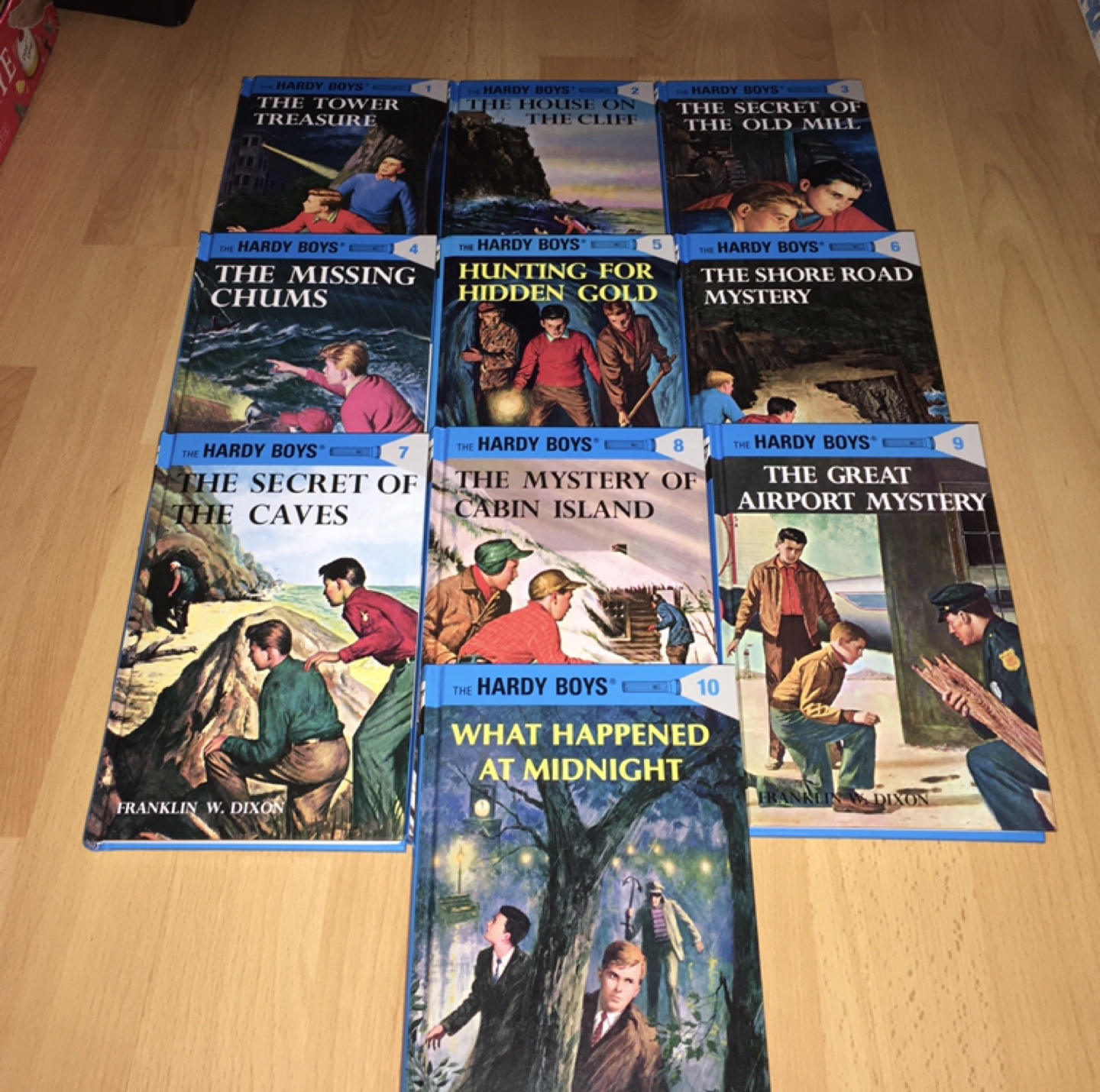 ($3 each) 10 Hardcover Hardy Boys Mystery Books