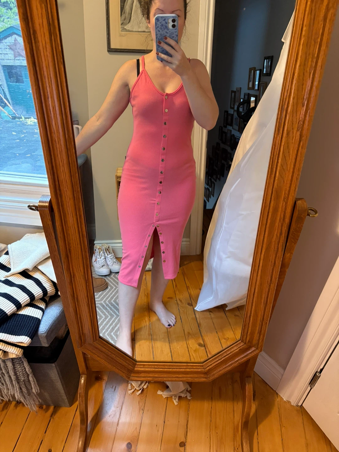 ReVamped Ribbed Button Dress - Size M x2 - photo 2