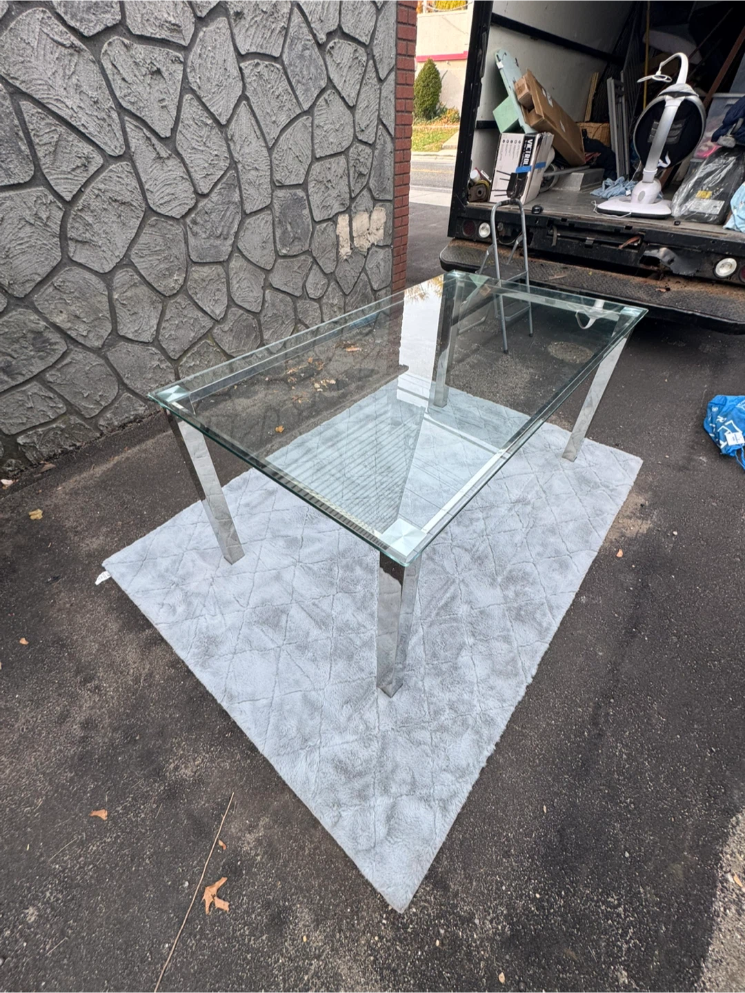 Glass Top Dining Table - photo 3