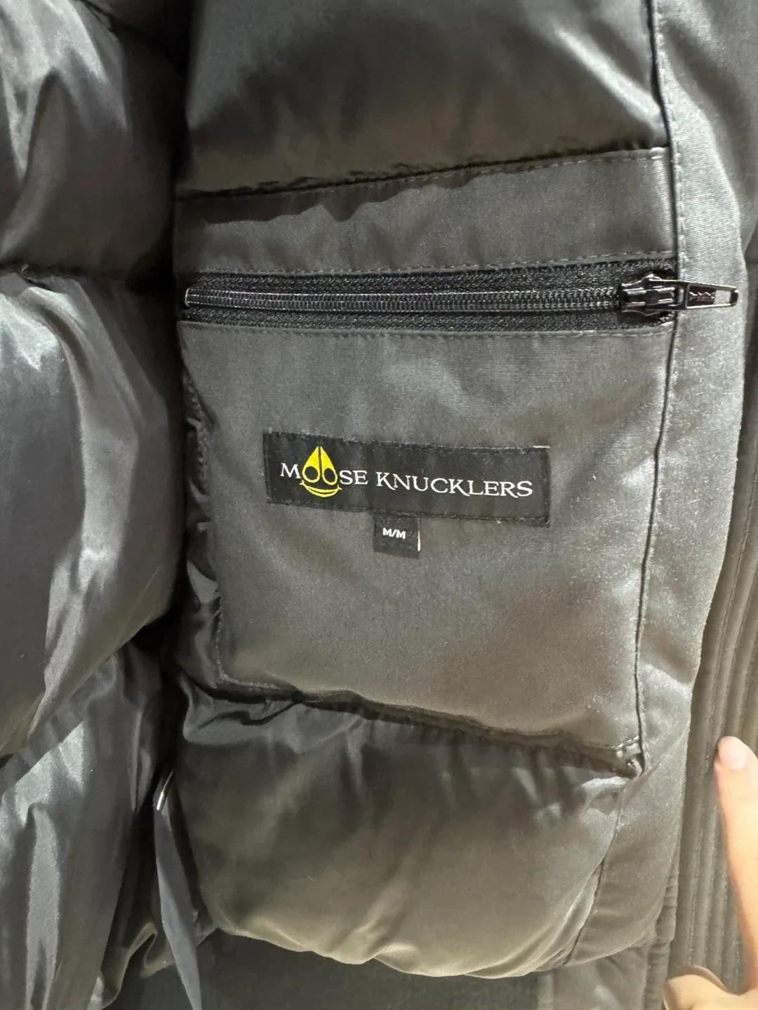 Moose Knuckles Bomber Jacket Boys Size M image indicator(4)