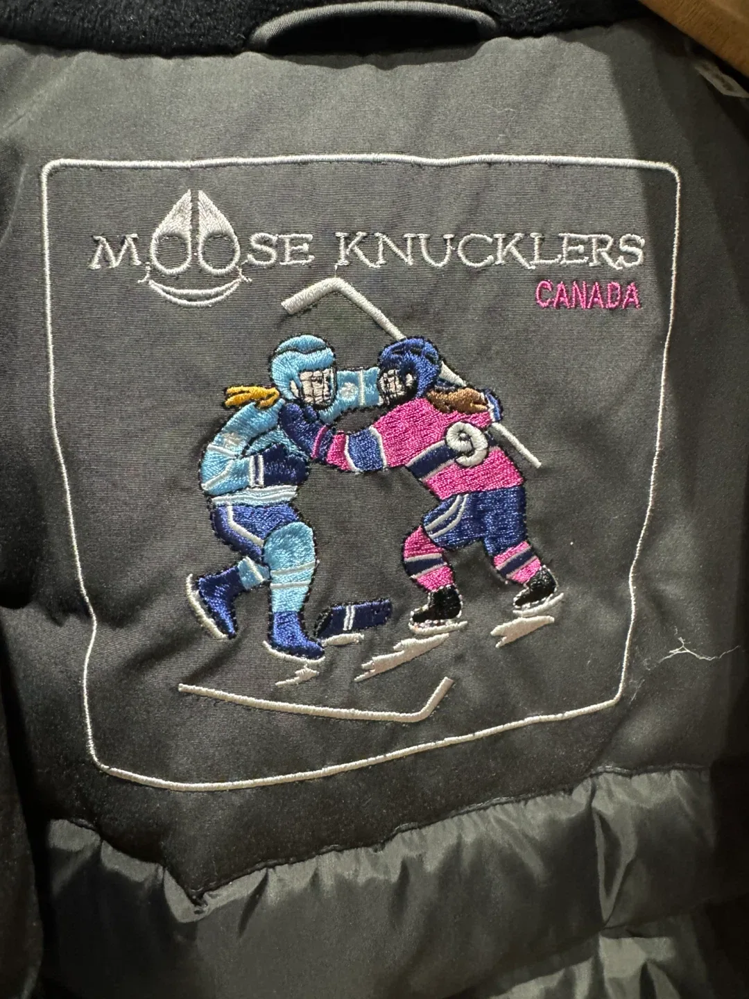 Moose Knuckles Bomber Jacket Boys Size M image indicator(3)