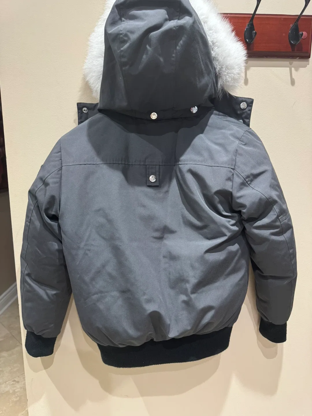 Moose Knuckles Bomber Jacket Boys Size M image indicator(7)