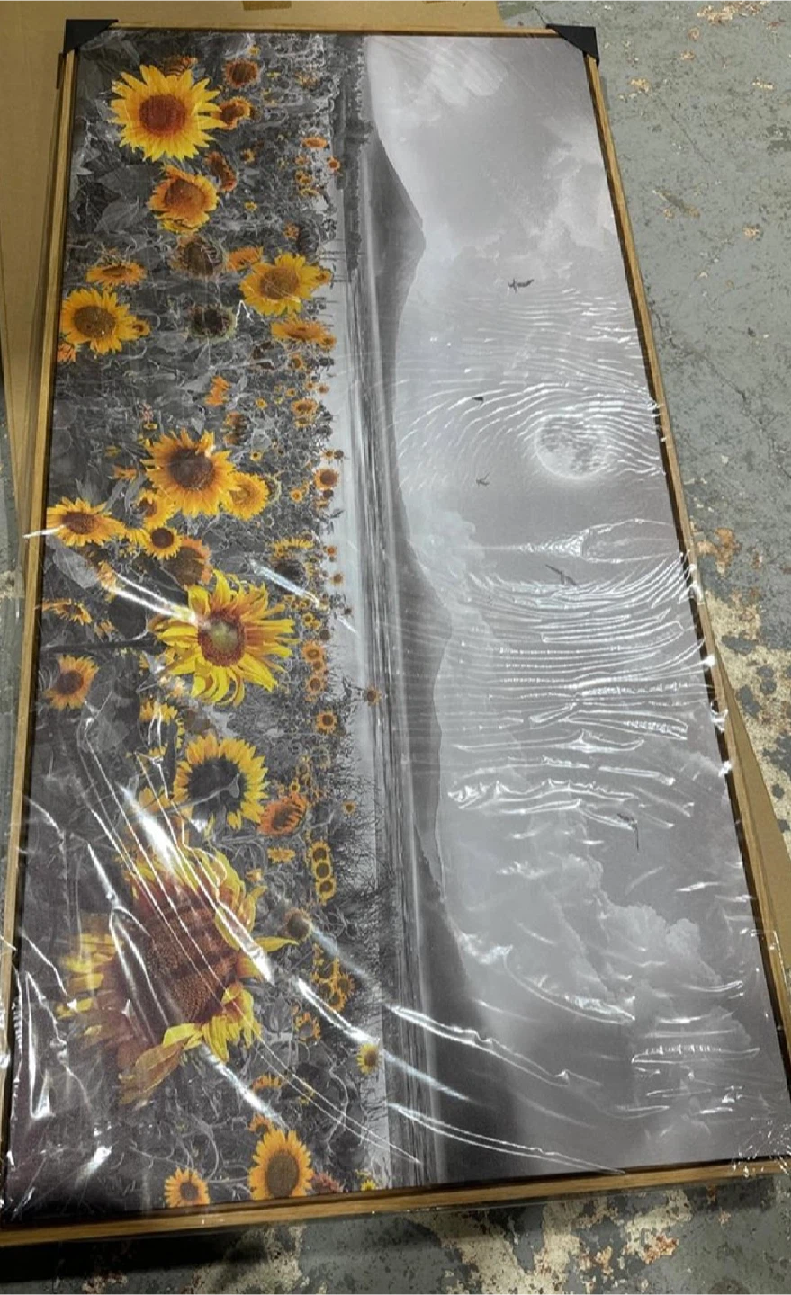 Sunflower Framed Wall Art, 50”x20” - photo 3