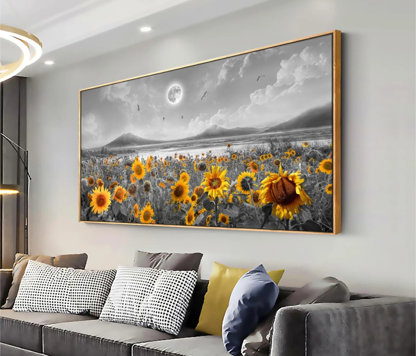 Sunflower Framed Wall Art, 50”x20” - photo 2