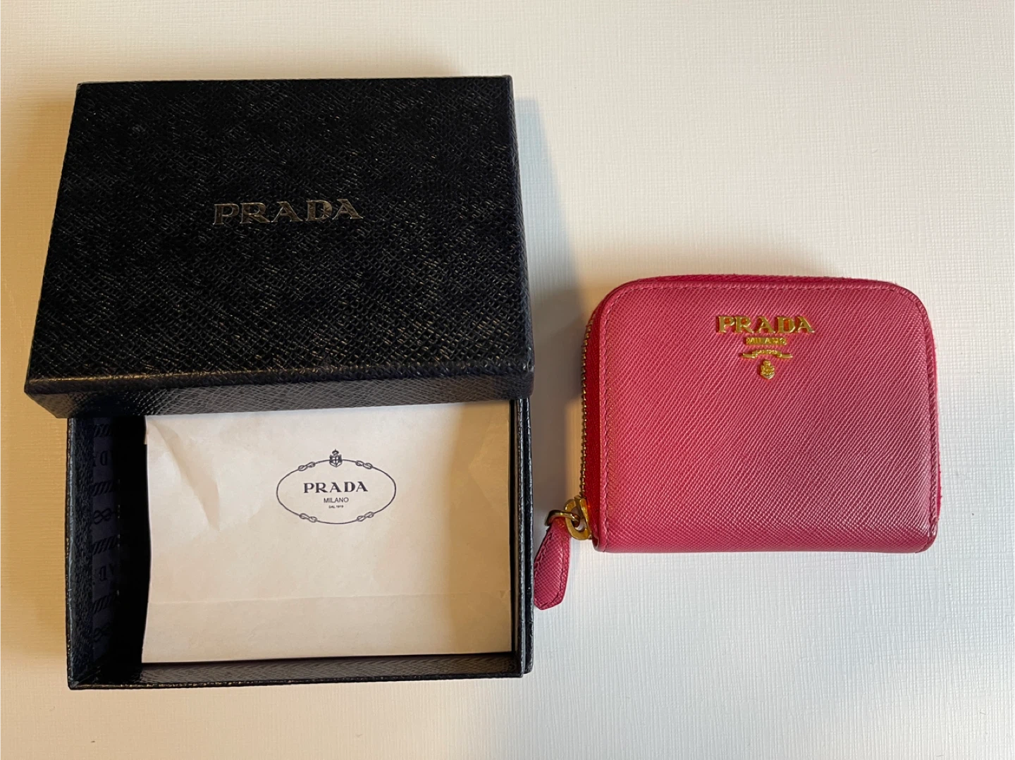 Prada Pink Leather Coin Purse 🥕