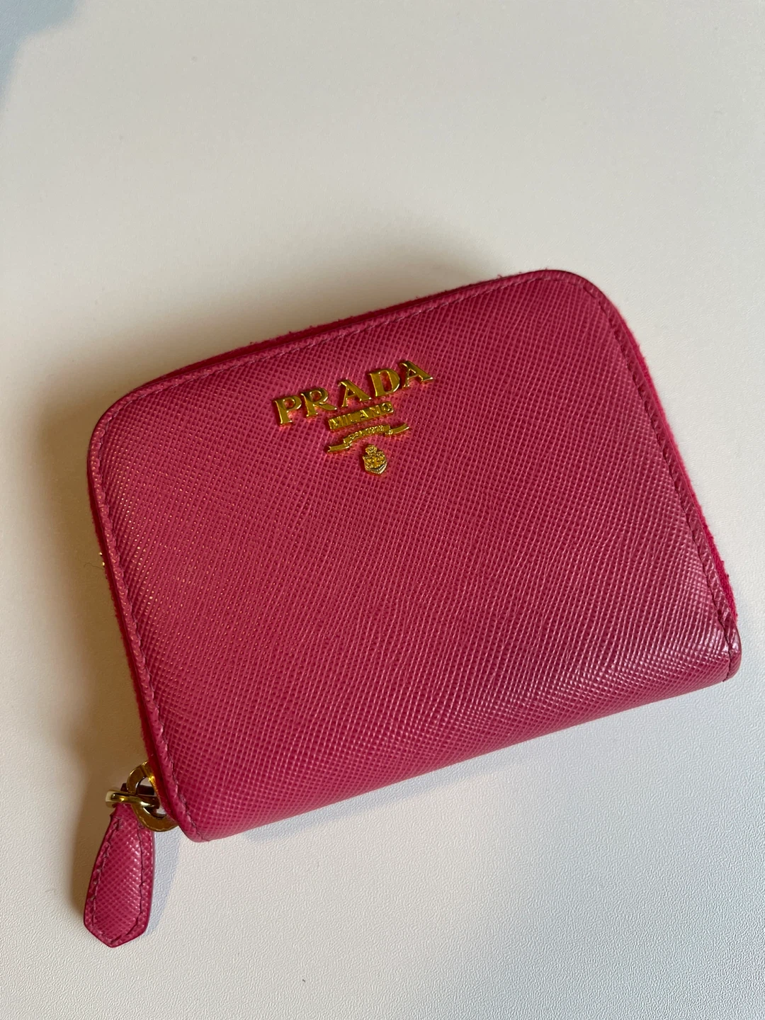 Prada Pink Leather Coin Purse 🥕 - photo 2