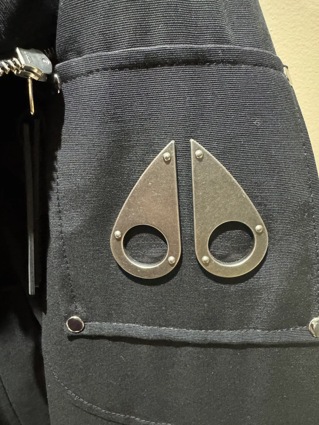 Moose Knuckles Down Filled Black Jacket Size XL image indicator(5)