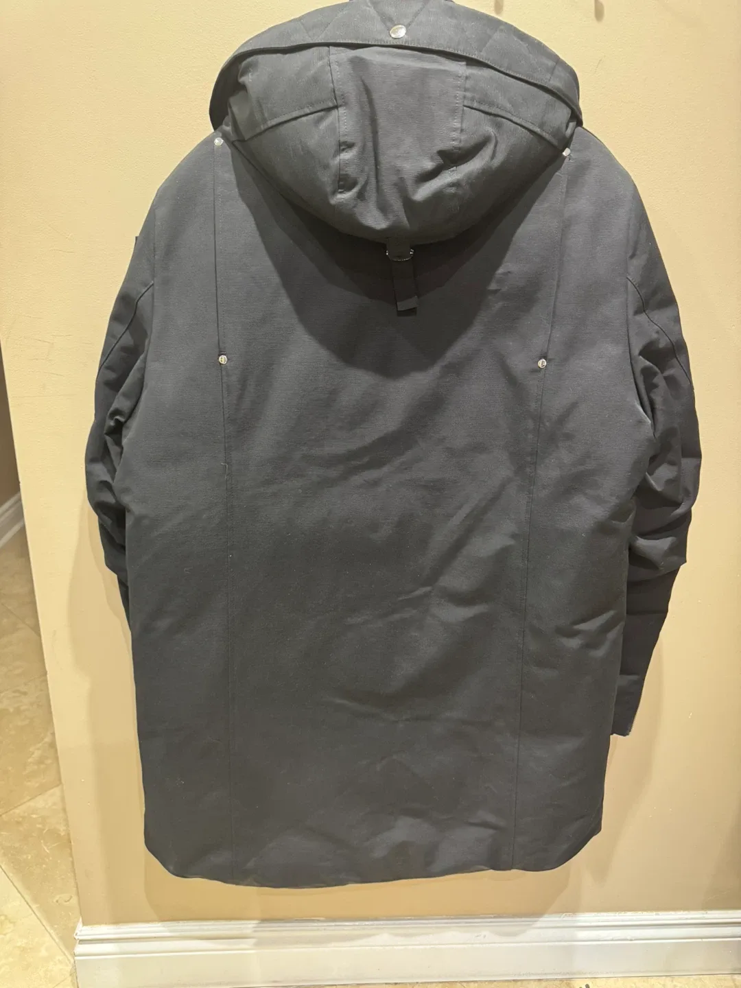 Moose Knuckles Down Filled Black Jacket Size XL image indicator(7)