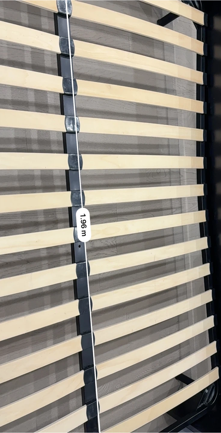 Black queen Bed Frame (1.96m x 1.24m) - photo 4