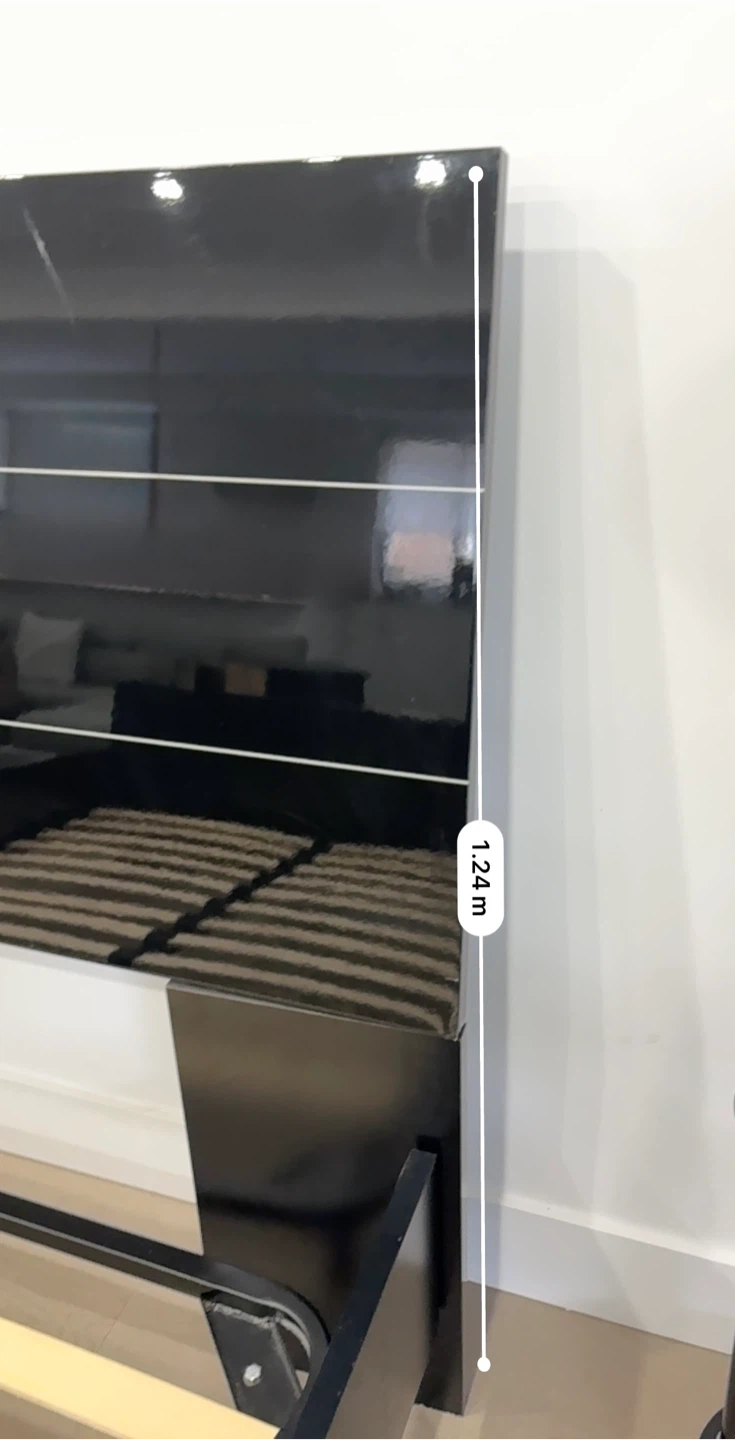 Black queen Bed Frame (1.96m x 1.24m) - photo 5