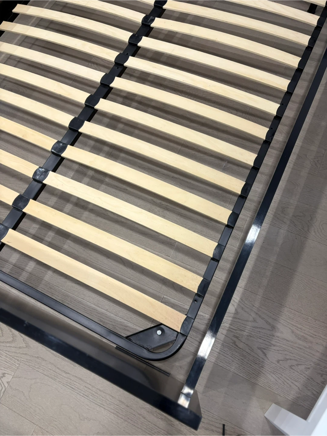 Black queen Bed Frame (1.96m x 1.24m) - photo 3