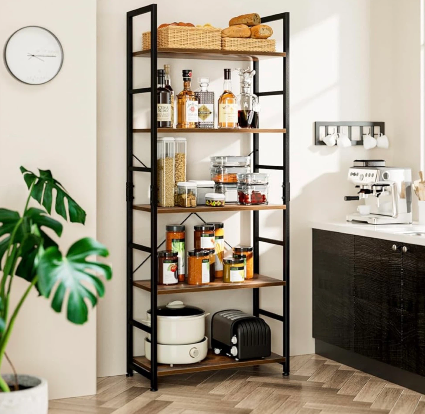 5-Tier Tall Bookshelf, Vintage - photo 2