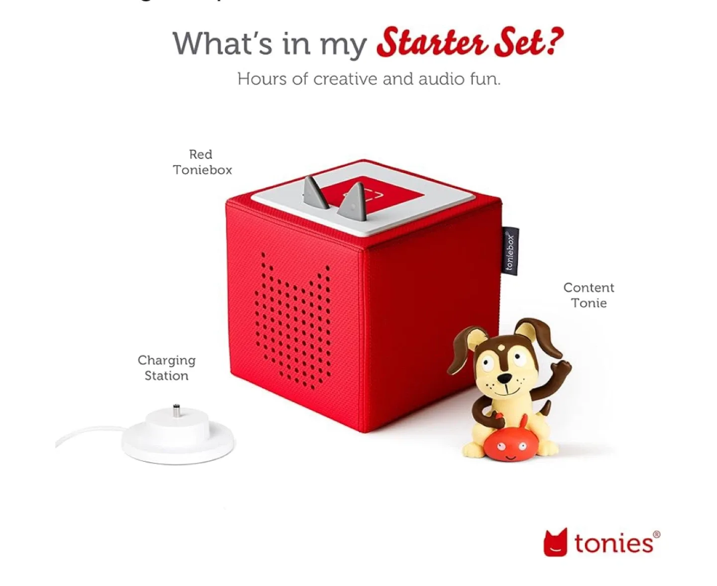 Tonies Starter Set - Red Toniebox with Content Tonie image indicator(2)