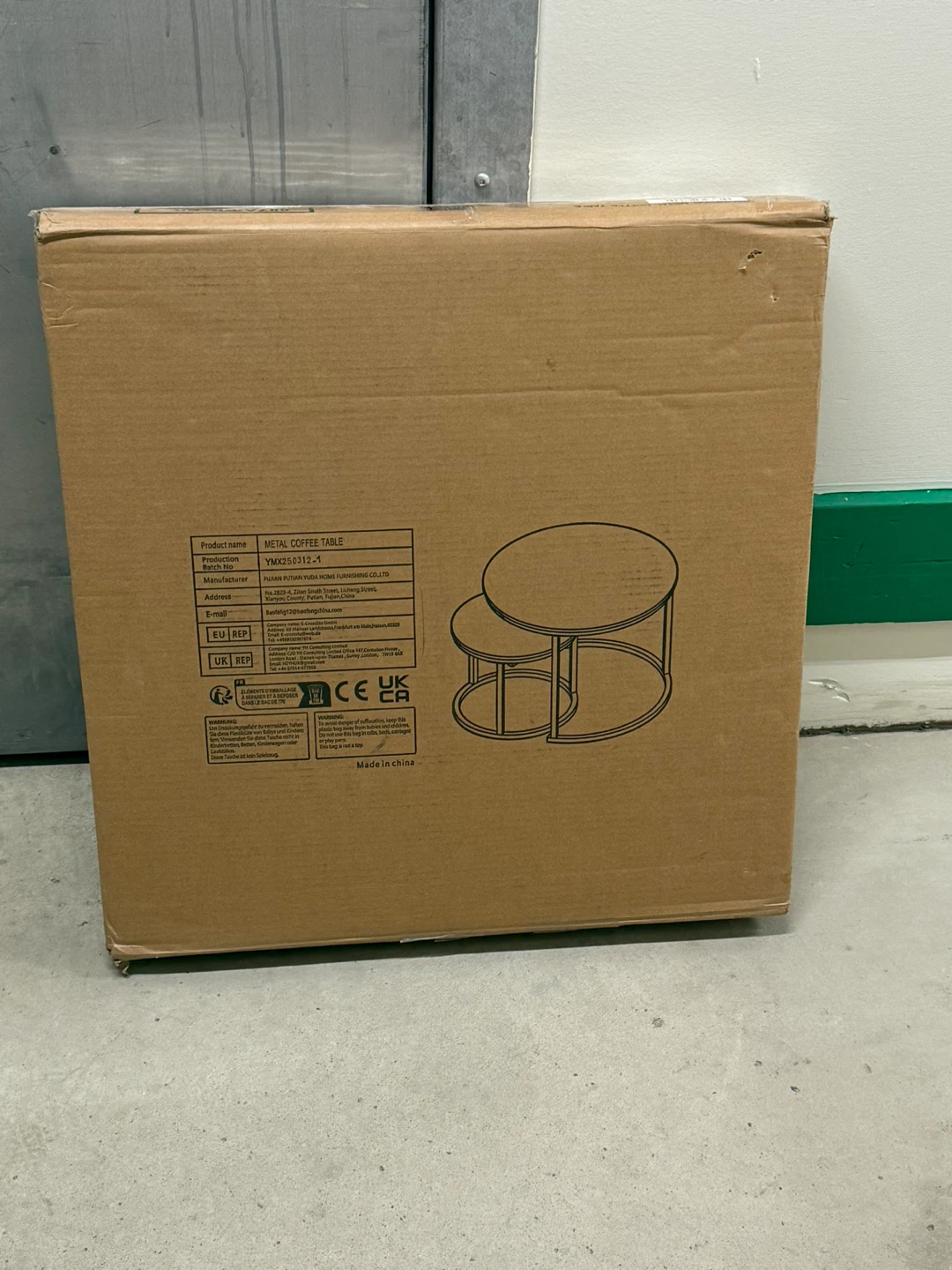Round Nesting Coffee Table, Black - photo 2