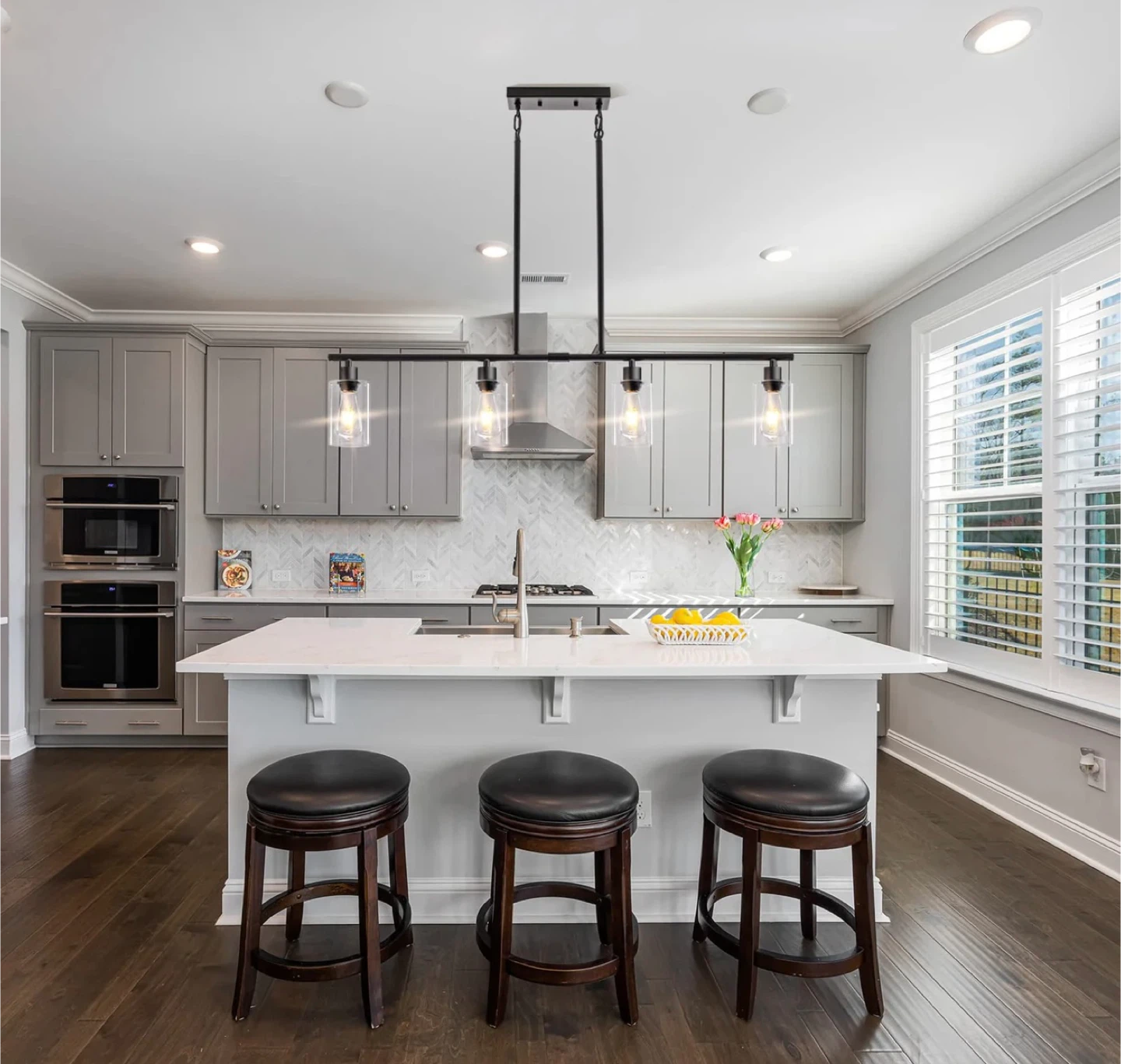 4 Lights Linear Chandeliers Pendant Fixture - photo 2