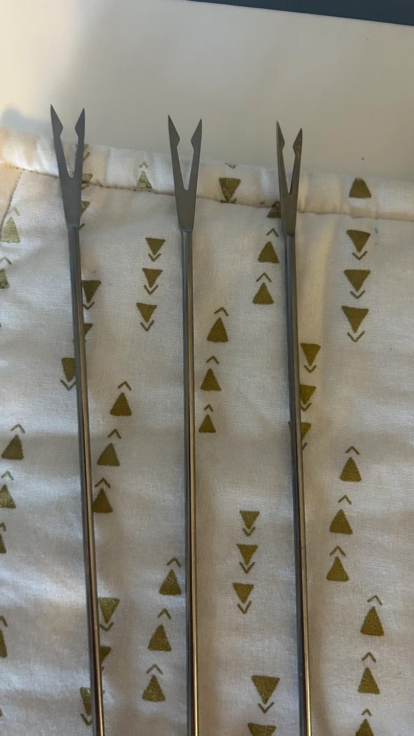 Vintage 6-Piece Fondue Forks Set with Original Box image indicator(4)